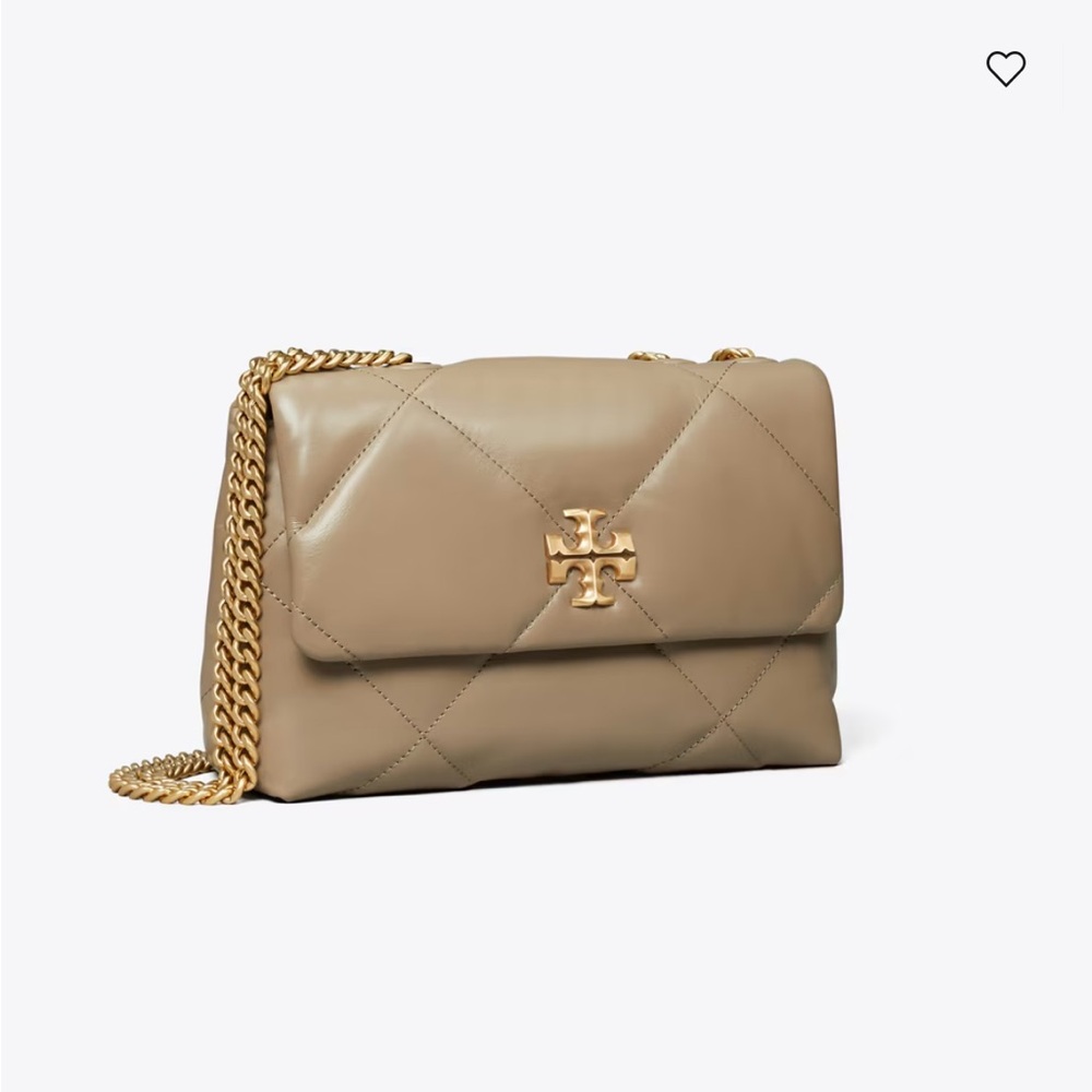 Tory Burch Small Kira Quilted Shoulder Bag - Taupe